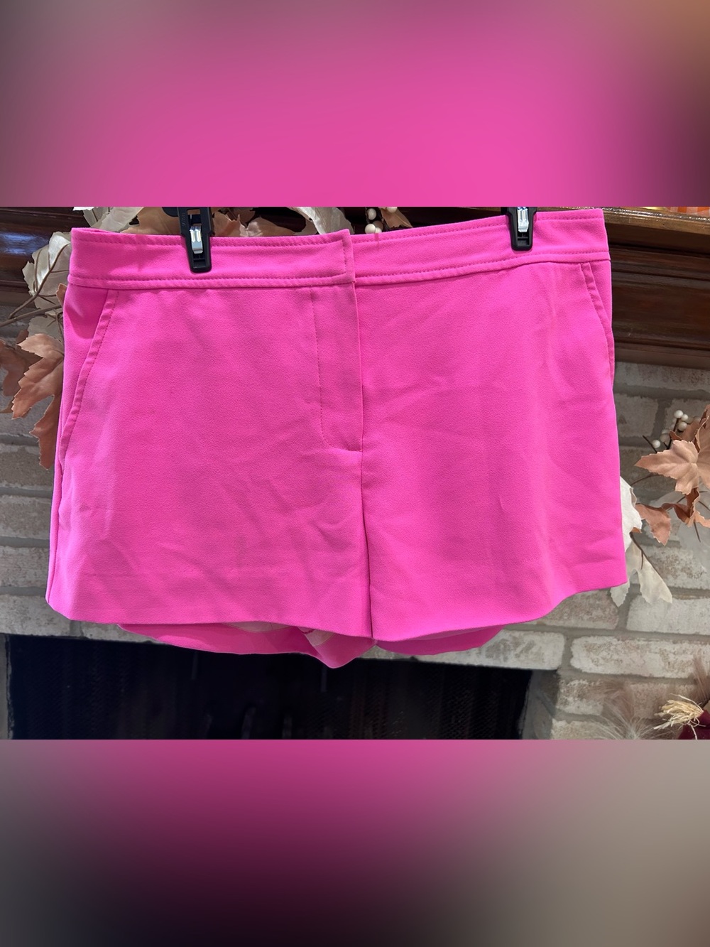 Trina Turk Hot Pink Ponte Shorts EUC